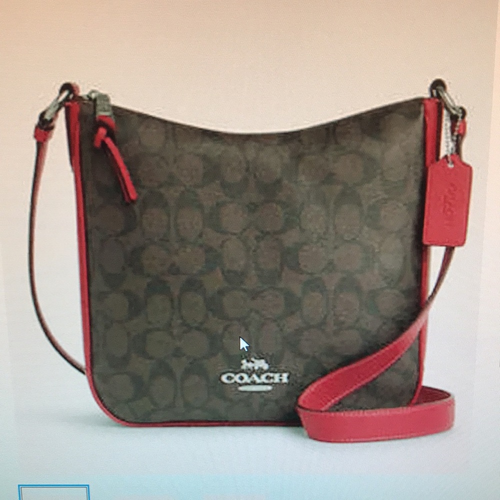 Coach Ellie File Signature Canvas Crossbody BNWT